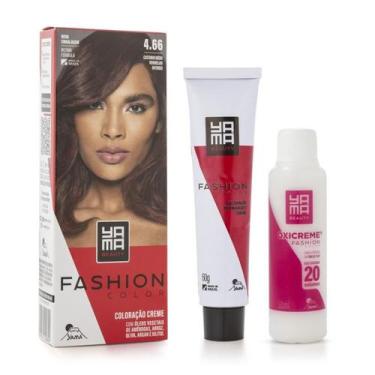 Imagem de Coloração Yamá Beauty Care Mini Kit Fashion Color 4.66 - Yama Expert