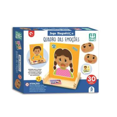 Imagem de Brinquedo Educativo Quadro das Emoções 30 Peças Expressões Faciais - N