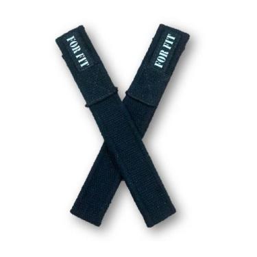 Imagem de Tala Straps 100% Algodão para Academia. Preço Em Promoção Cores:Preta 