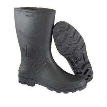 Imagem de Bota pvc cano medio com forro pegaforte - preto - n36 - GERAL