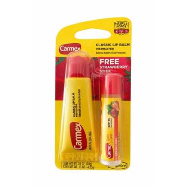 Imagem de Protetor Labial Carmex Classic Balm Bisnaga Strawberry Morango Daily C