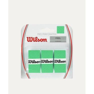 Imagem de Overgrip Wilson Pro Perforated Verde 3 unid