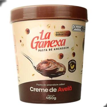 Imagem de Pasta de Amendoim Gourmet Protein 450g La Ganexa, Creme de Avelã