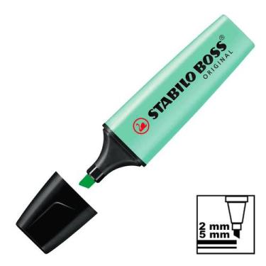 Imagem de Marca Texto Verde Tons Pastel 70-116 Stabilo Boss Original