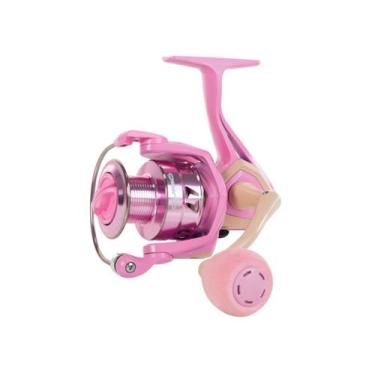 Imagem de Molinete Albatroz Fishing Curió Pro 20 Alumínio - 3 Rolamentos, Pink