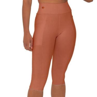 Imagem de Legging Amei Sport 3/4 com bolso - 40671, Goiaba, M