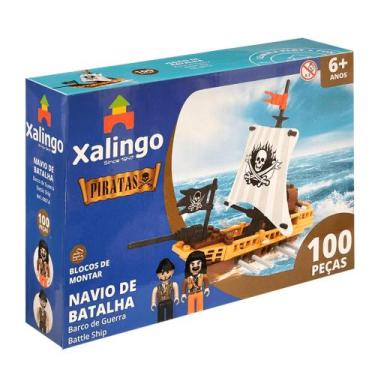 Imagem de Bloco de Montar Navio de Batalha - Xalingo