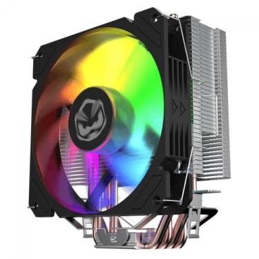 Imagem de Cooler Para Processador PCYES Tundra 120 Black Vulcan, Rainbow, 120mm,