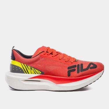Imagem de Tênis Fila Racer Carbon 3 Feminino, Vermelho, Preto, 39