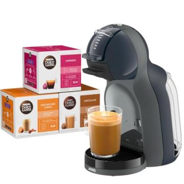 Imagem de Kit Cafeteira Dolce Gusto Mini Me 2.0 Cinza Chumbo + 30 cápsulas - 110v