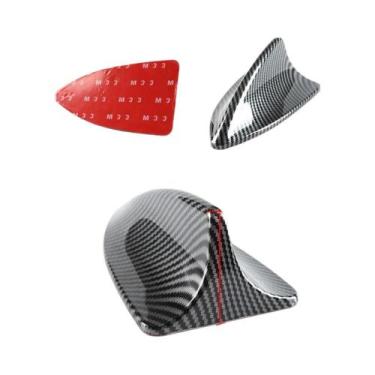 Imagem de Antena De Carro Em Fibra De Carbono Com Design De Barbatana De Tubarão