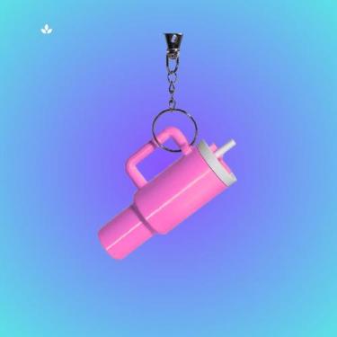 Imagem de Chaveiro Mini Copo Rosqueável  Prático, Leve e Reutilizável - A1, Rosa
