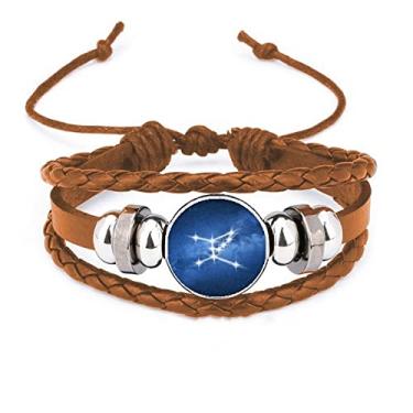 Imagem de un brand Pulseira Honest Trustworthy Beautiful Lucky Stars Pulseira de couro joia ornamento