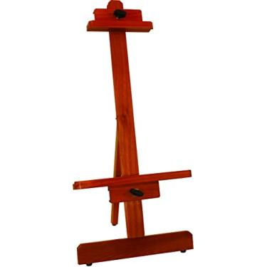 Imagem de Cavalete de Mesa para Pintura, Comporta Telas de até 50 cm de altura, Trident, 12013, Madeira Eucalipto Clara