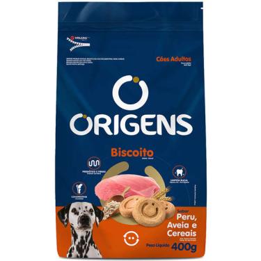 Imagem de Biscoito Origens para Cães Adultos Porte Grande Sabor Aveia e Cereais - 400g