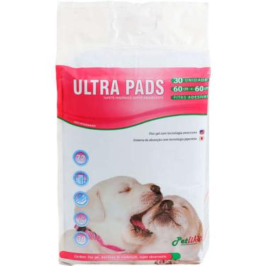 Imagem de Tapete Higiênico PetLike Ultra Pads 60 cm - 30 Unidades