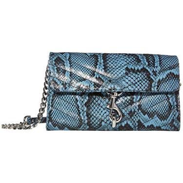 Imagem de Carteira Rebecca Minkoff Edie em corrente, Cement Blue, One Size