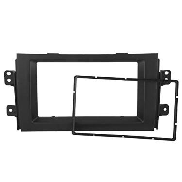 Imagem de Moldura estéreo para carro, moldura de montagem de rádio, carro, DVD, rádio estéreo, montagem de montagem estéreo, painel de acabamento kit de moldura de fáscia serve para SX4