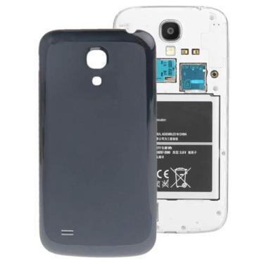 Imagem de LIYONG Substituição de peças sobressalentes versão superfície lisa capa traseira de plástico para Galaxy S IV Mini/i9190 (branco) peças de reparo (cor preta)