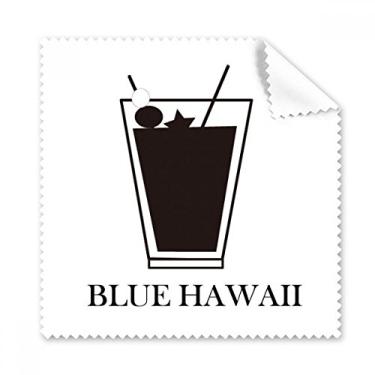 Imagem de Contorno de óculos de limpeza azul Havaí pano de limpeza de tela de telefone, 5 peças