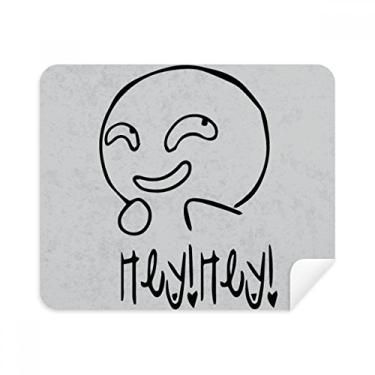 Imagem de Pano de limpeza estranho SLE preto fofo chat Happy Cleaner, 2 peças, tecido de camurça