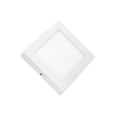 Imagem de Painel de Led Lorenzetti Quadrado de Sobrepor 18W Bivolt 3000K Luz Amarela