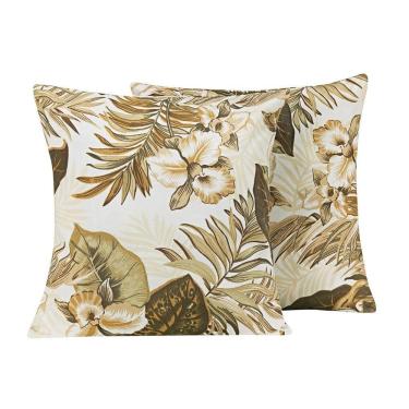 Imagem de Almofadas Estampadas Atualle Marfim - 2 Unidades