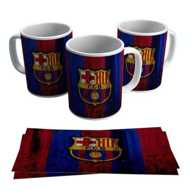 Imagem de Caneca Barcelona Escudo Time Barça Messi 325ml