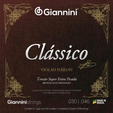 Imagem de Encordoamento Giannini Violão Nylon Super Extra Pesada