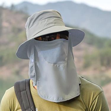 Imagem de Wemay Chapéu de sol Proteção Aba Larga Pescoço Capa Tampa Multifuncional para Caminhada Pesca Praia