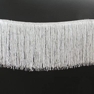 Imagem de 1M pequena borla guarnição de artesanato borla cortina pendurada pingente faça você mesmo acessórios de quarto chaveiro borla acessórios de jóias de casamento, off white, 20 cm