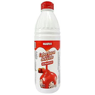Imagem de Cobertura para Sorvete Morango 1,3kg - Marvi