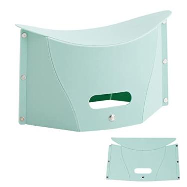 Imagem de koofull Banqueta dobrável portátil para acampamento, caminhada, cadeira leve dobrável dobrável para viagem e reunião, churrasco, mochila de metrô, ao ar livre, penico ultraleve mini (verde)