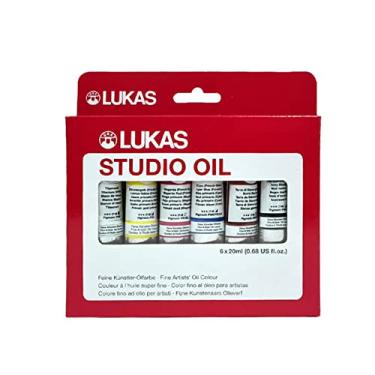 Imagem de Lukas Tintas coloridas a óleo para artistas de estúdio - Tinta a óleo de alto pigmento feita com fichário natural para artistas, pinturas e muito mais! - [Cores sortidas - 20 ml]