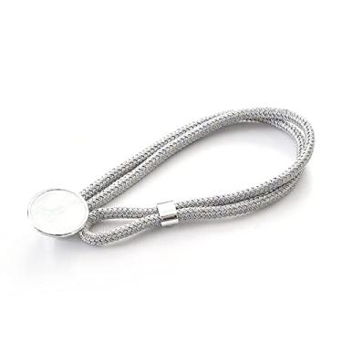 Imagem de Suportes de cortina chapeamento de acrílico laços de bolo redondo laços de cortina simples fivela acessórios de cortina, T9,4 pcs