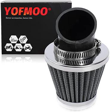Imagem de YOFMOO Limpador de filtro de ar de 35 mm com ângulo de 45 graus compatível com 50cc – 90cc 110cc 125cc motor de 2 tempos, 4 tempos, motocicleta, quadriciclos, quadriciclos, Gokart Moped Pit Dirt Pocket Mini Bike 34/36 mm Baja DR50