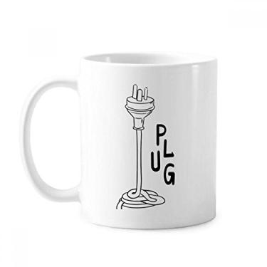 Imagem de Caneca de cerâmica com três furos para desenho à mão cerâmica xícara de porcelana de café