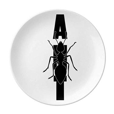 Imagem de Insect Barm Fears Animals Formigas Prato Decorativo Porcelana Salver Louça Prato de Jantar