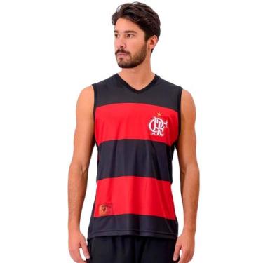 Imagem de Regata Braziline Hoop Flamengo Masculino - Preto E Vermelho