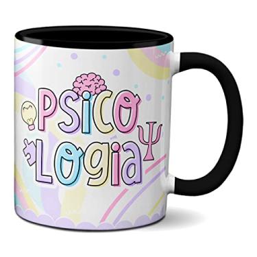Imagem de Caneca Psicologia Profissão Psicóloga Presente Criativo (Preta)