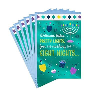 Imagem de Hallmark Cartões Hanukkah Árvore da vida, Latkes e luzes (6 cartões com envelopes)