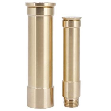 Imagem de Bico de fonte reta universal ajustável tipo trompete de camada dupla com válvula para paisagismo Cabeça de pulverização Eastbuy aço inoxidável (1#)