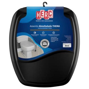 Imagem de Assento Almofadado Thema Cinza Preto