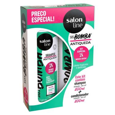 Imagem de Shampoo + Condicionador Salon Line s. O. S Bomba Antiqueda 200 ml