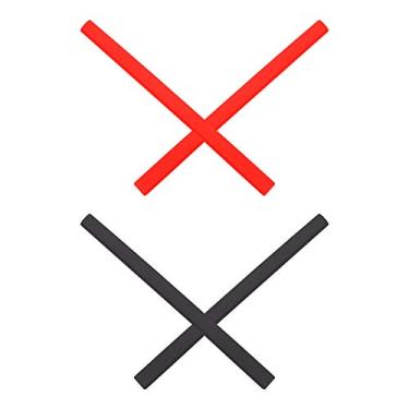 Imagem de Mryok Meias de substituição para óculos Oakley Tincup/Pitchman OX8050 OX8096 OX8105 OO9439 - Opções, Vermelho e preto, One Size