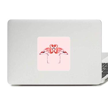 Imagem de Adesivo de vinil para amantes de casais de flamingo, adesivo para laptop, decoração de PC
