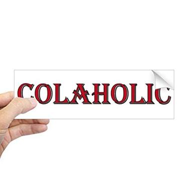 Imagem de DIYthinker Palavra estilosa colaholic retangular para-choque adesivo notebook janela decalque