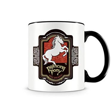 Imagem de Artgeek Caneca Senhor dos Anéis Ponei Saltitante Preta 325 ml Cerâmica
