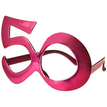 Imagem de 50 molduras metálicas (azul asstd, roxo, vermelho) acessório de festa (1 contagem) (1/pacote)