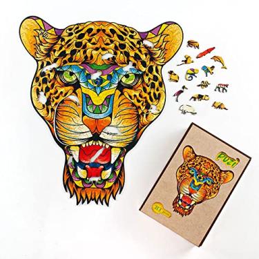 Imagem de Quebra-Cabeça de Madeira Onça-Pintada Puzi (202 pçs (M))